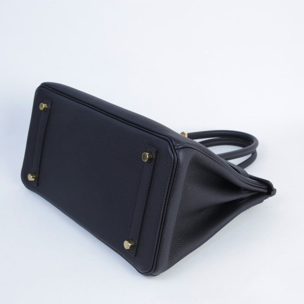 HERMÈS Birkin 30 Noir (89) Togo Gold hardware K (2025)