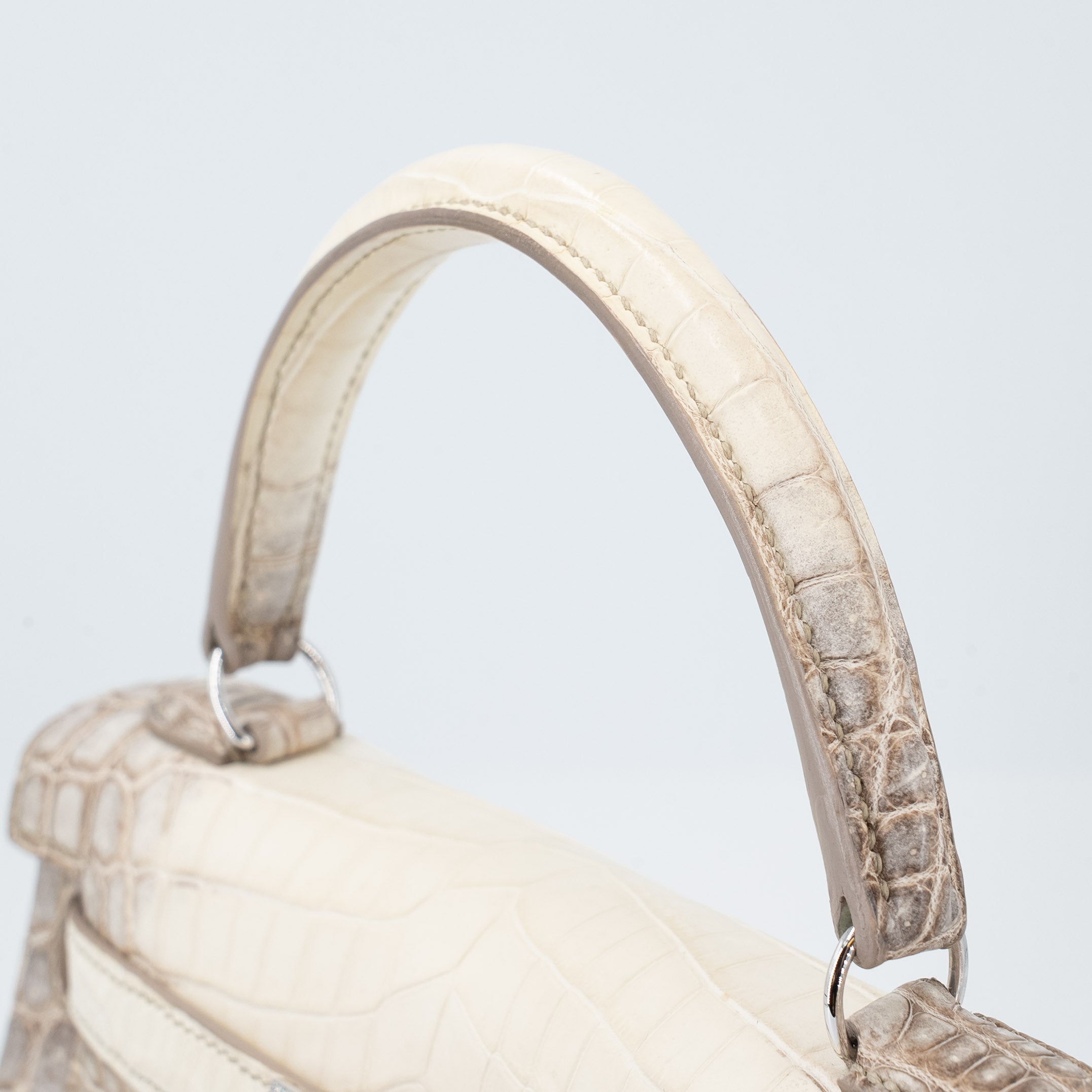 HERMÈS Limited Edition Kelly 25 Himalaya Matte Niloticus Crocodile Diamond White Gold hardware Z (2021)