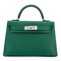 HERMÈS Mini Kelly II Vert Moyen (65) Madame Palladium hardware W (2024)