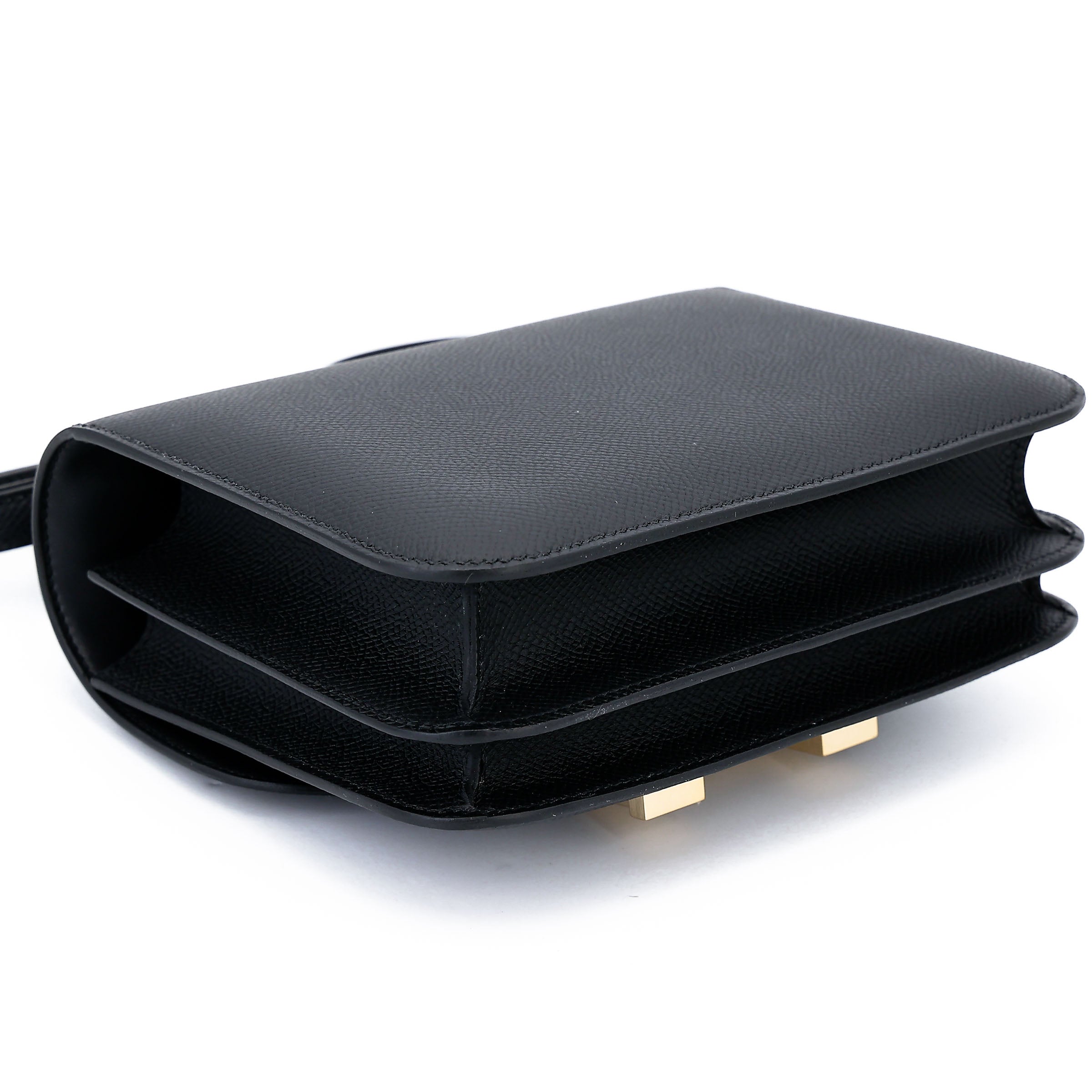 HERMÈS Constance Mini Noir (89) Epsom Brushed Gold hardware K (2025)