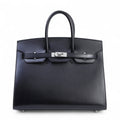 HERMÈS Birkin 25 Black (89) Box-calf Palladium hardware K (2025)