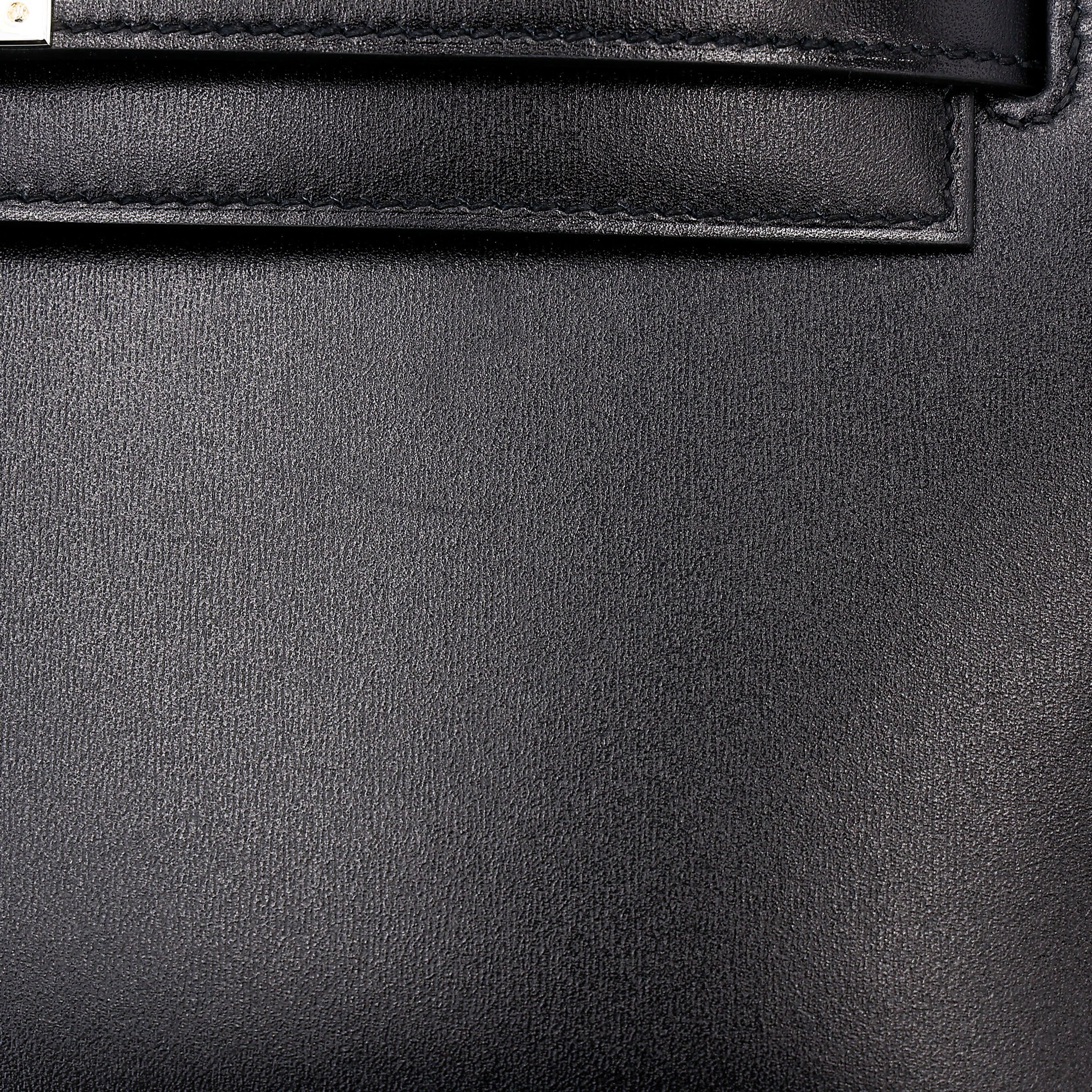 HERMÈS Kelly Elan Noir (89) Box-calf Palladium hardware K (2025)