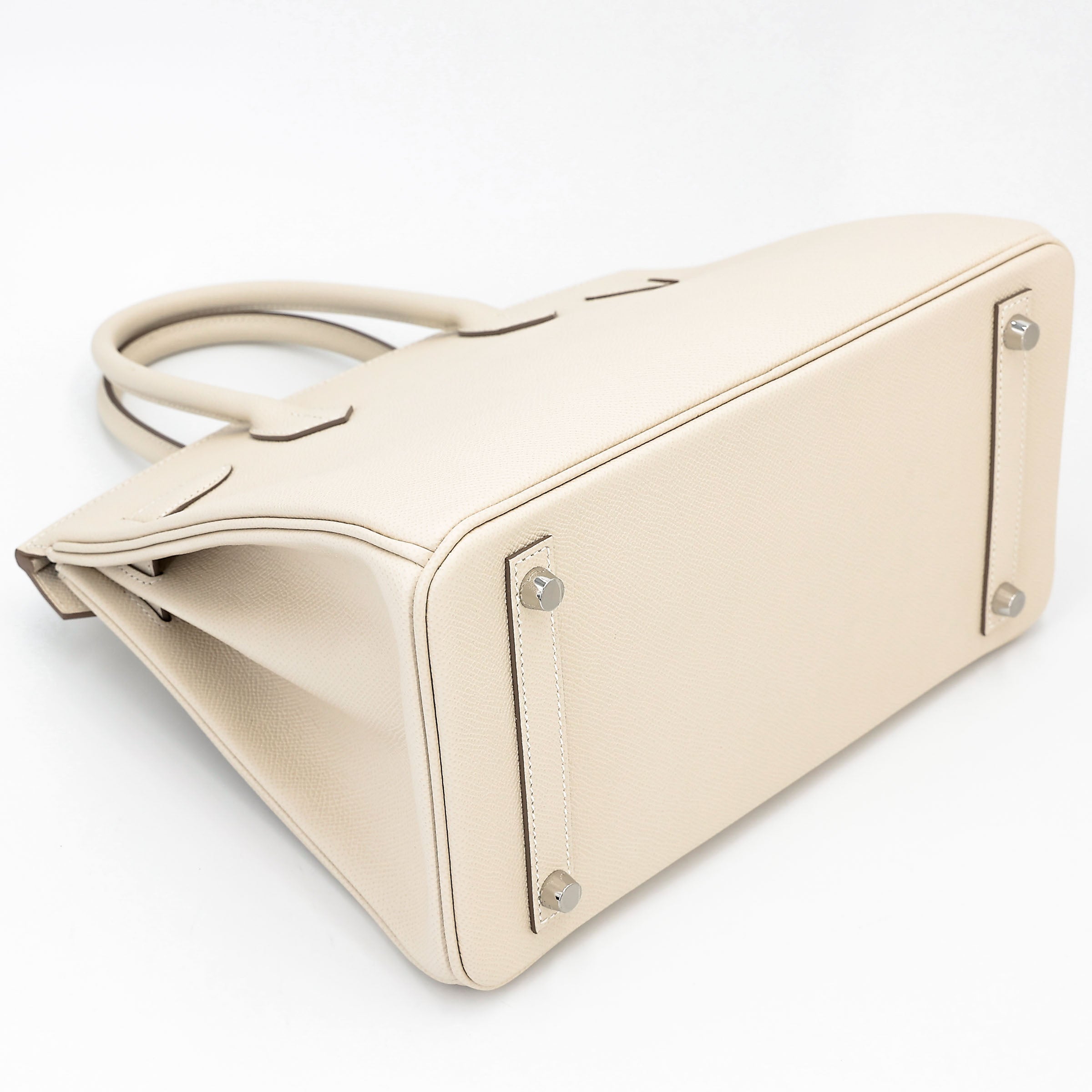 HERMÈS Birkin 30 Craie (10) Epsom Palladium hardware K (2025)