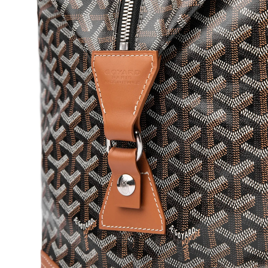 Goyard Bowling 55 Black Tan Bag