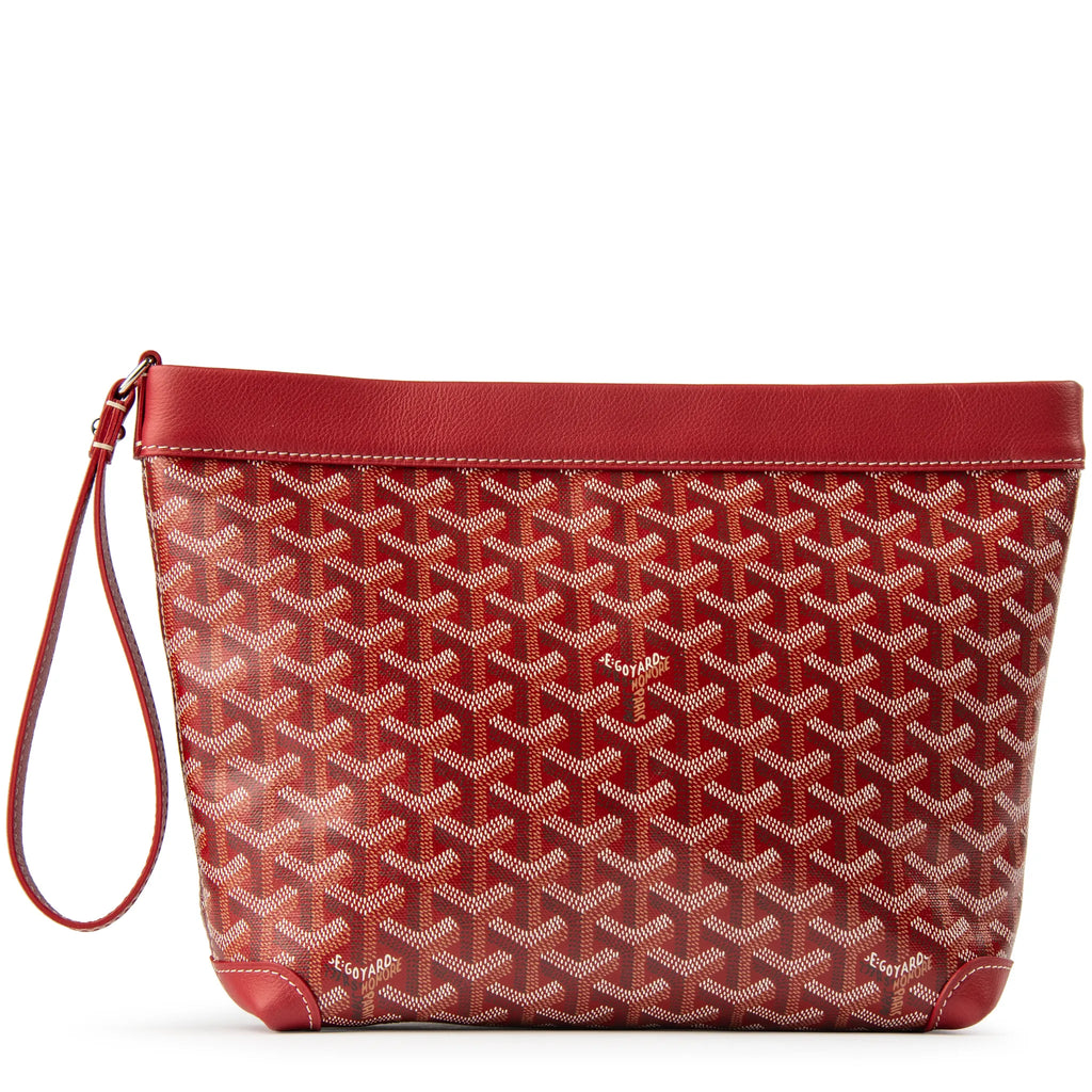 Goyard Conti Red Pouch