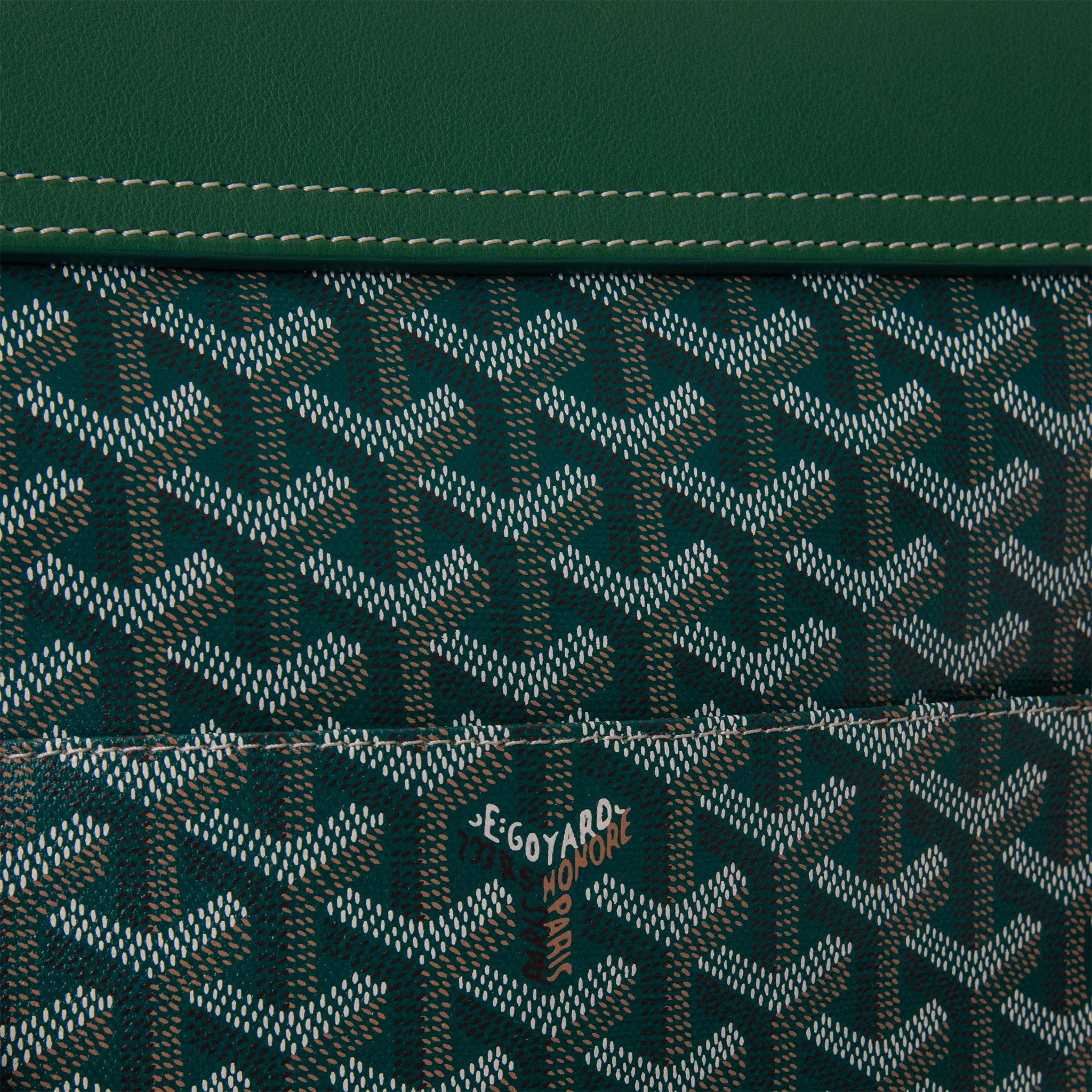Goyard Coursier Green Messenger Bag