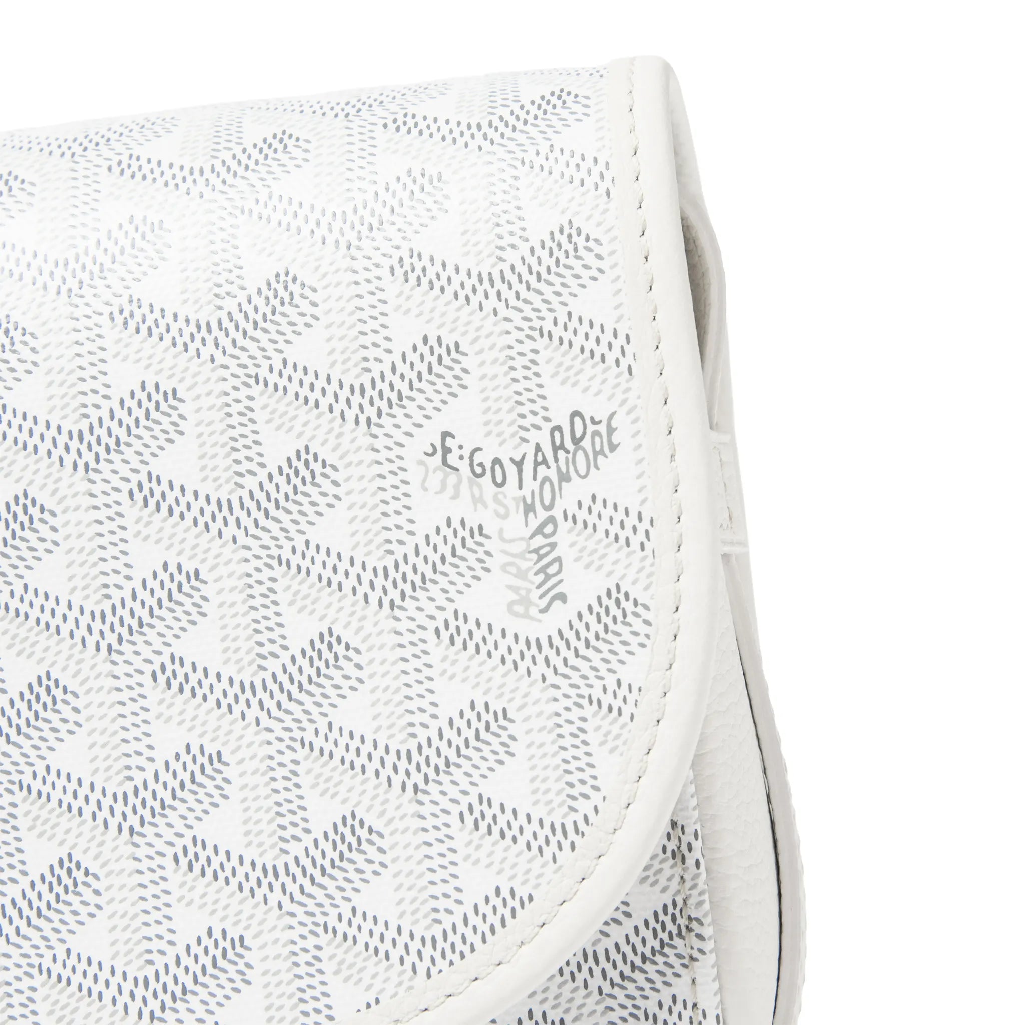 Goyard Goyardine Belvedere II White PM Messenger Bag