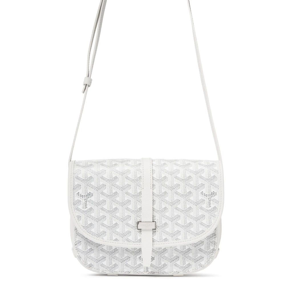 Goyard Goyardine Belvedere II White PM Messenger Bag
