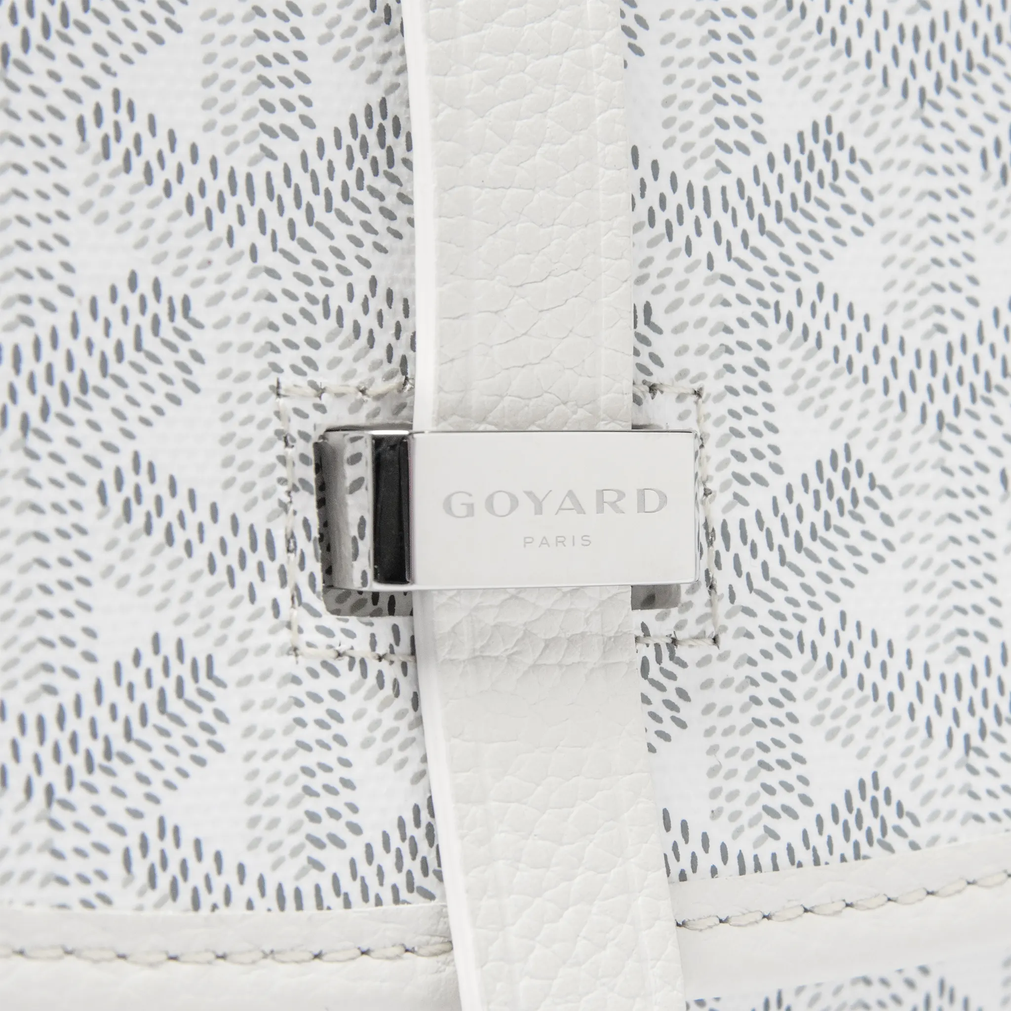Goyard Goyardine Belvedere II White PM Messenger Bag