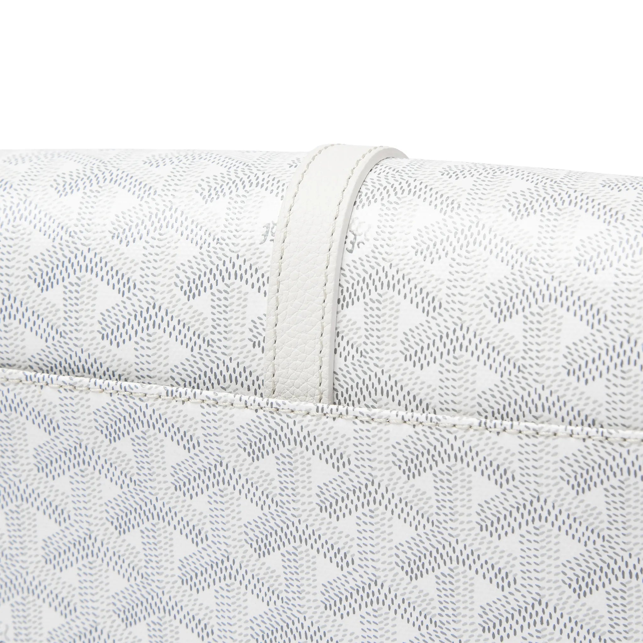 Goyard Goyardine Belvedere II White PM Messenger Bag