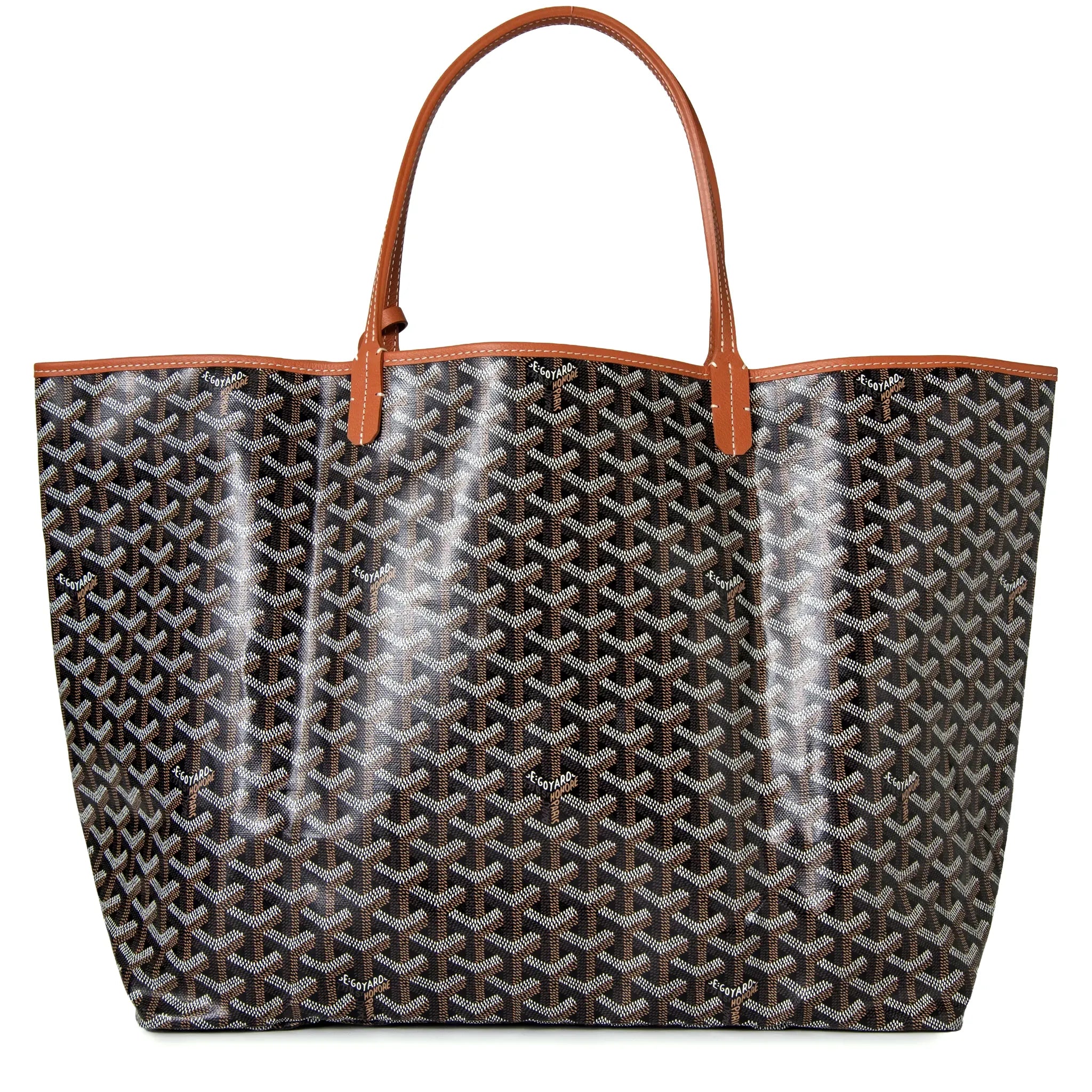 Goyard Saint Louis GM Tote Bag Black Tan