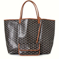 Goyard Saint Louis GM Tote Bag Black Tan