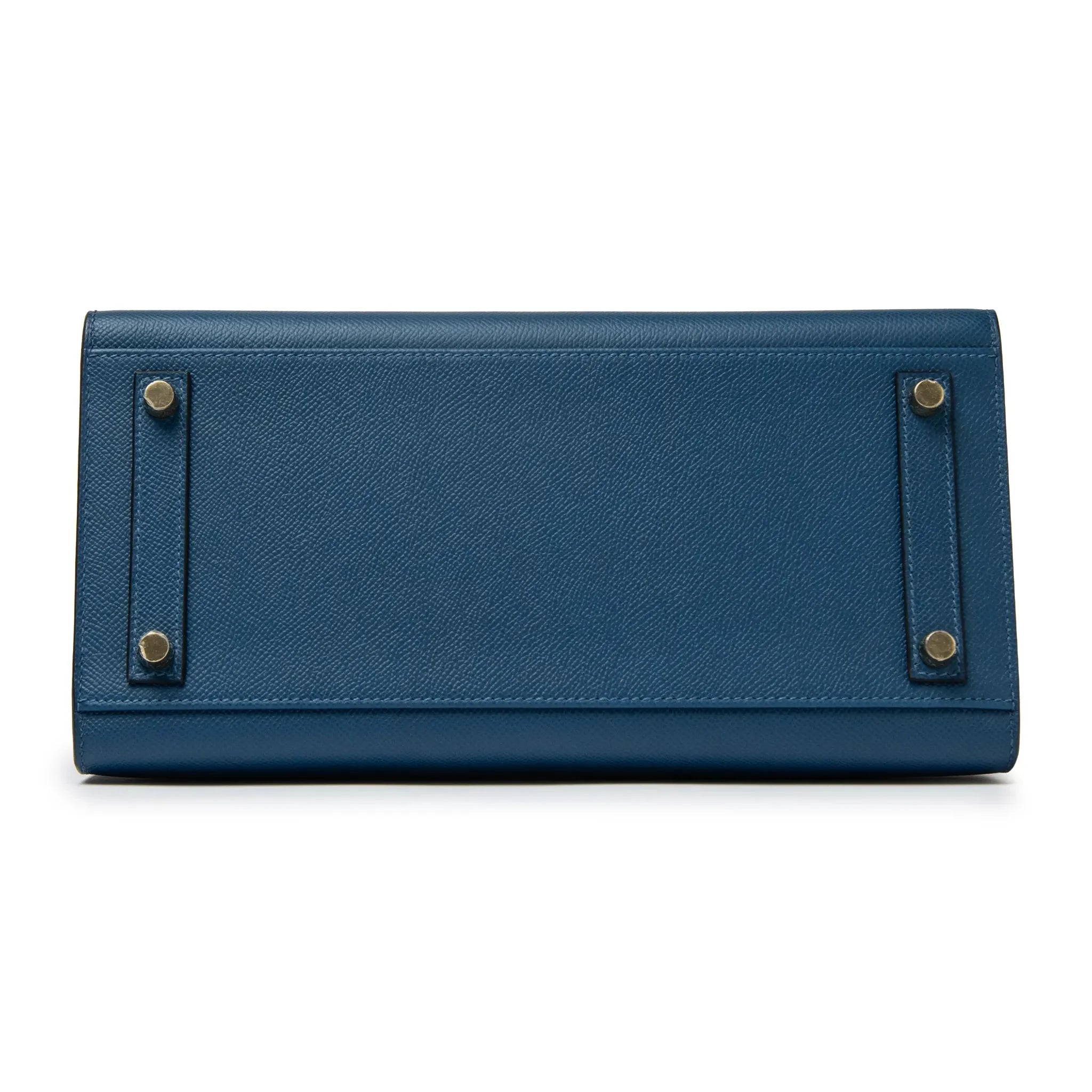 Hermès Paris Sellier Birkin 30 Deep Blue Epsom Leather Gold Hardware