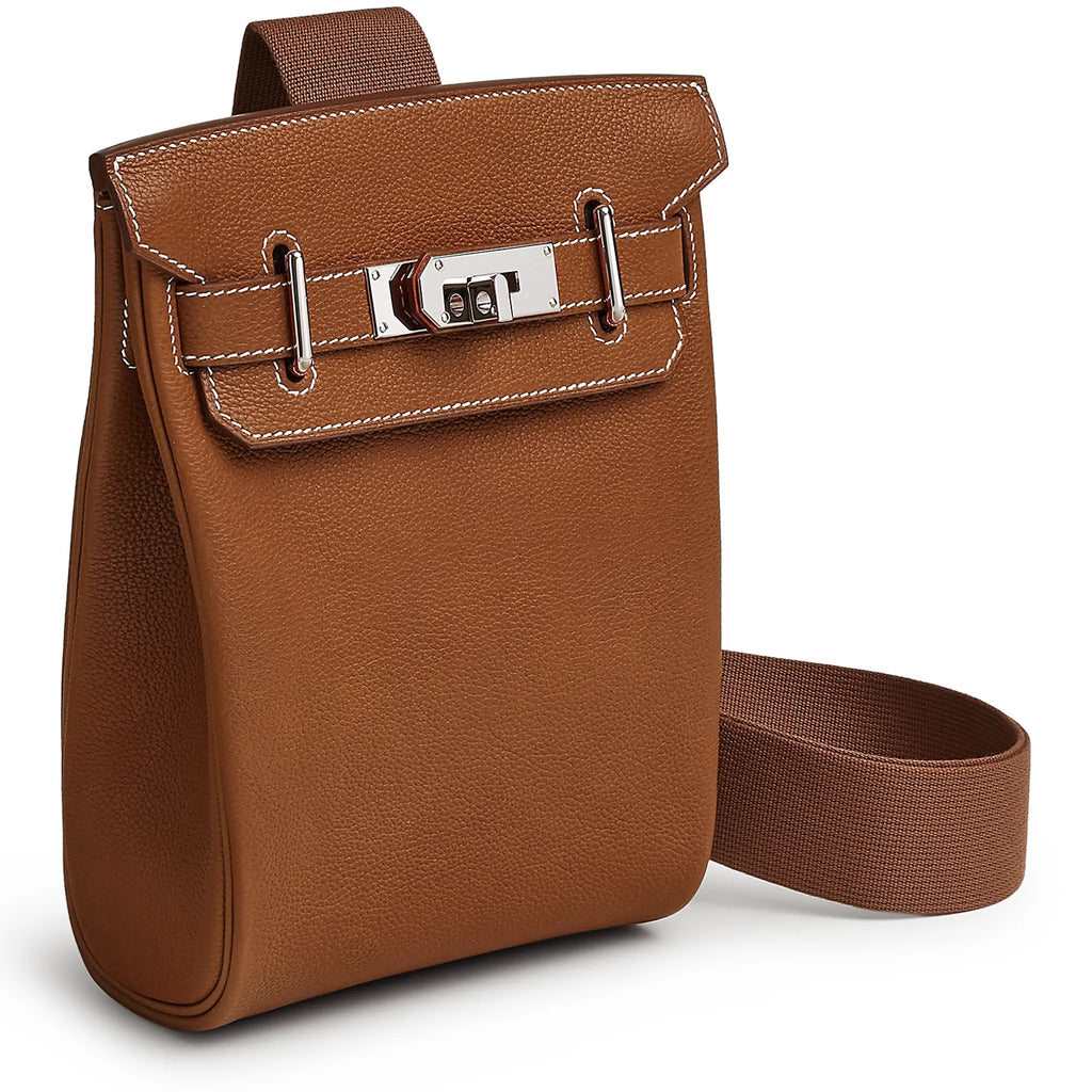 Hermès Hac a Dos PM Barenia Faubourg Fauve Palladium Hardware Backpack