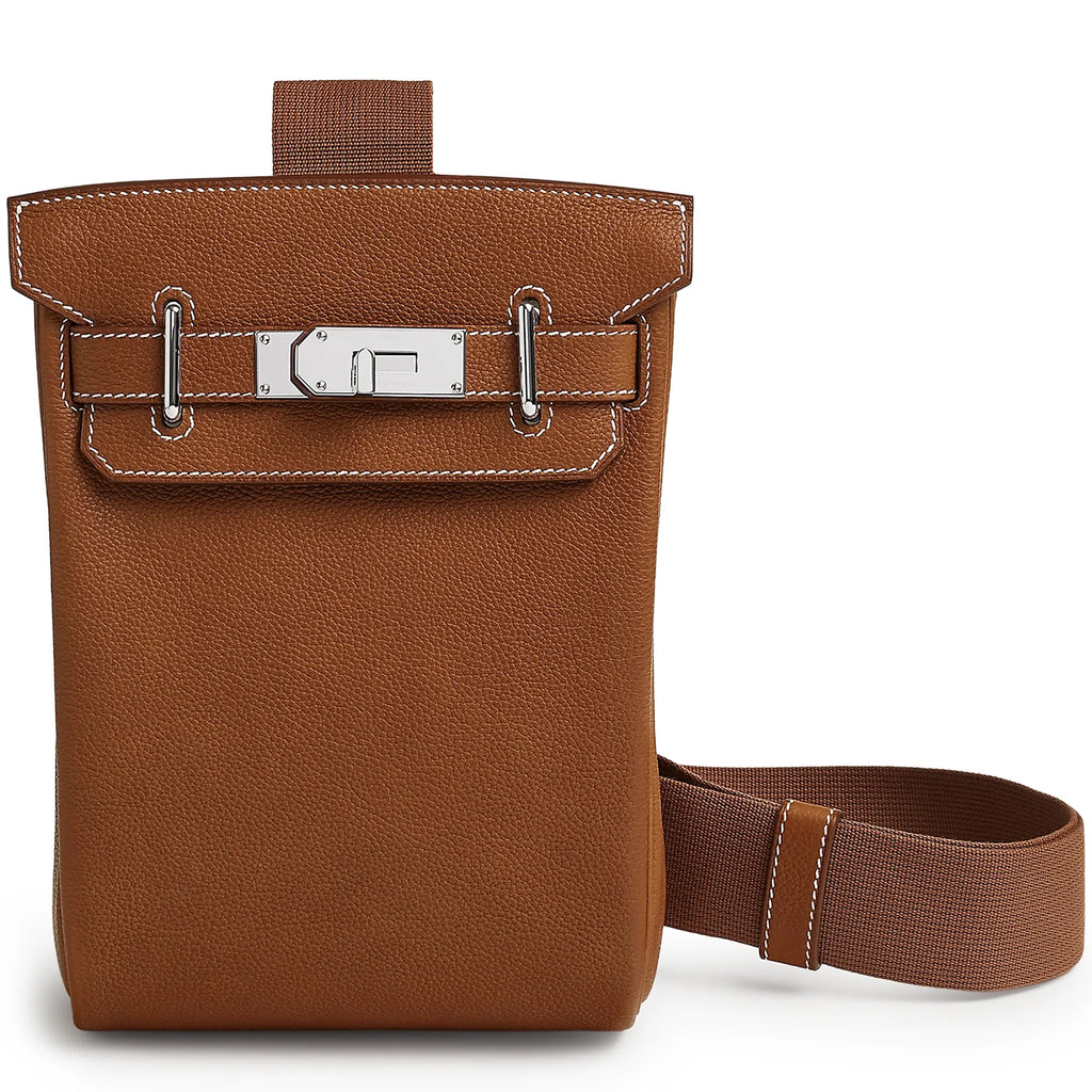 Hermès Hac a Dos PM Barenia Faubourg Fauve Palladium Hardware Backpack