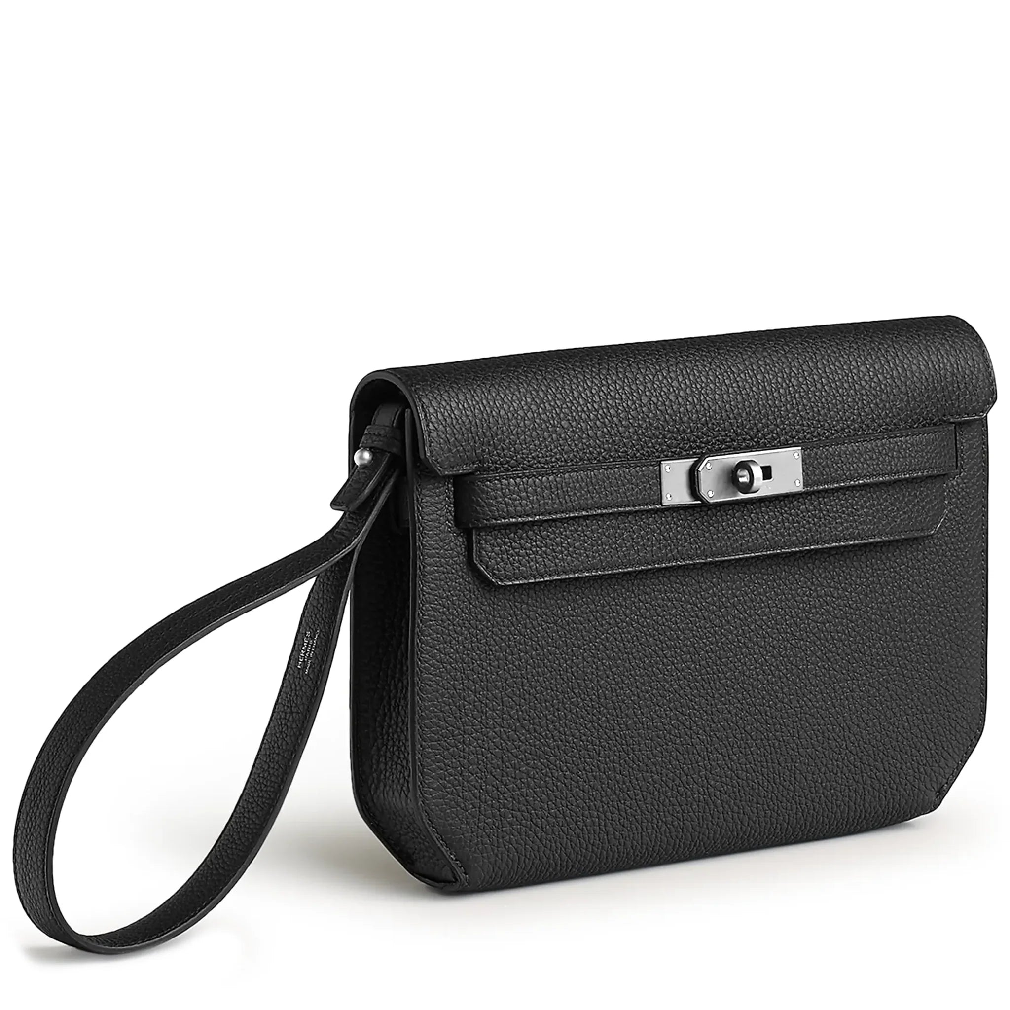 Hermès Kelly Depeches 25 Togo Black Palladium Hardware