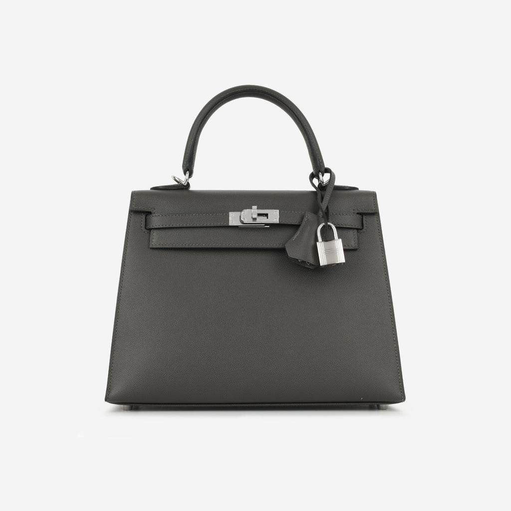 Hermès Kelly 25 - Graphite Madame | Palladium Hardware