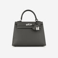 Hermès Kelly 25 - Graphite Madame | Palladium Hardware