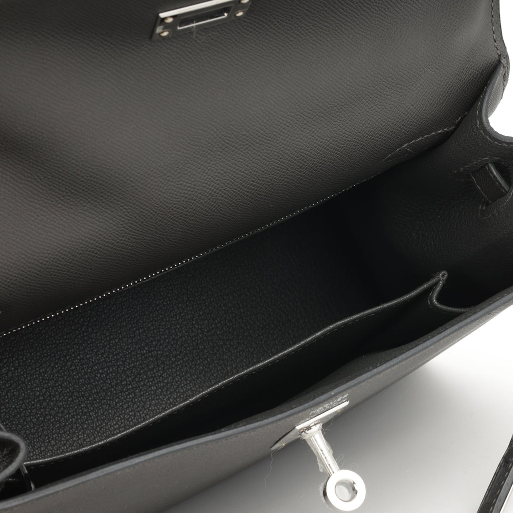 Hermès Kelly 25 - Graphite Madame | Palladium Hardware