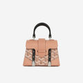 Goyard Nano Saïgon - Pink Metallic Goyardine / Black Wood Trim | Palladium Hardware