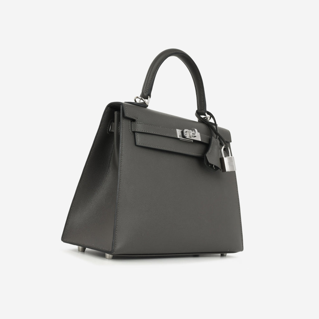 Hermès Kelly 25 - Graphite Madame | Palladium Hardware
