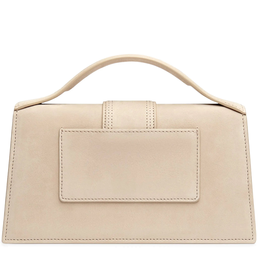 Jacquemus Large Bambino Dark Beige Suede Crossbody Bag