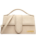 Jacquemus Large Bambino Dark Beige Suede Crossbody Bag