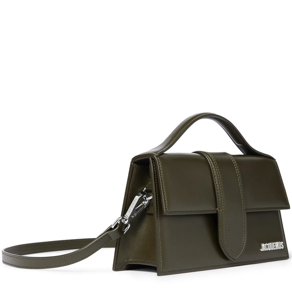 Jacquemus Large Bambino Dark Khaki Crossbody Bag