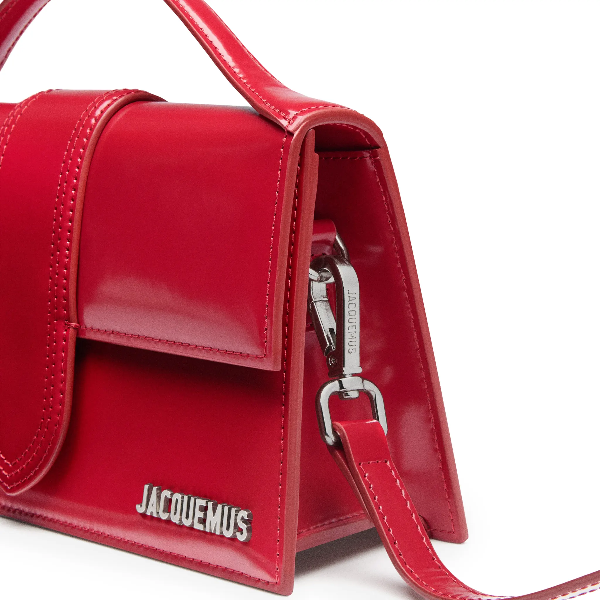 Jacquemus Large Bambino Red Crossbody Bag