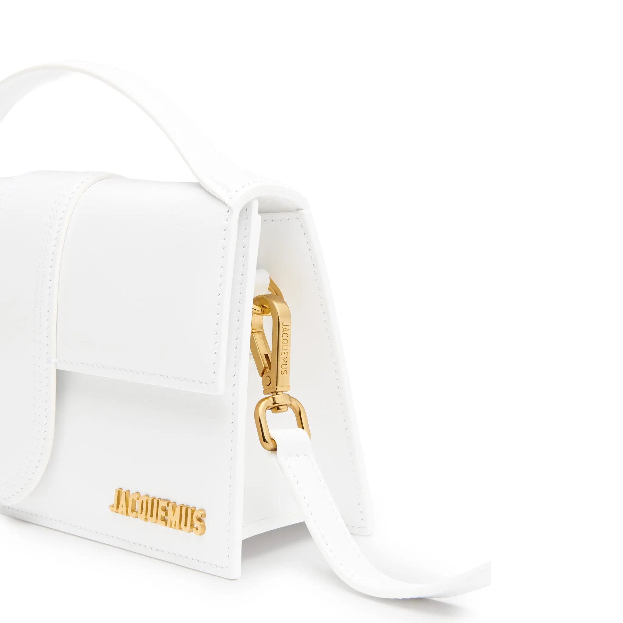 Jacquemus Large Bambino White Crossbody Bag