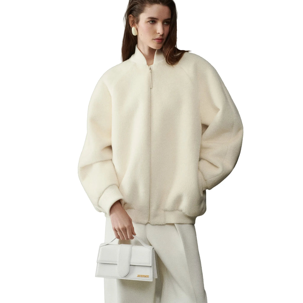 Jacquemus Large Bambino White Crossbody Bag