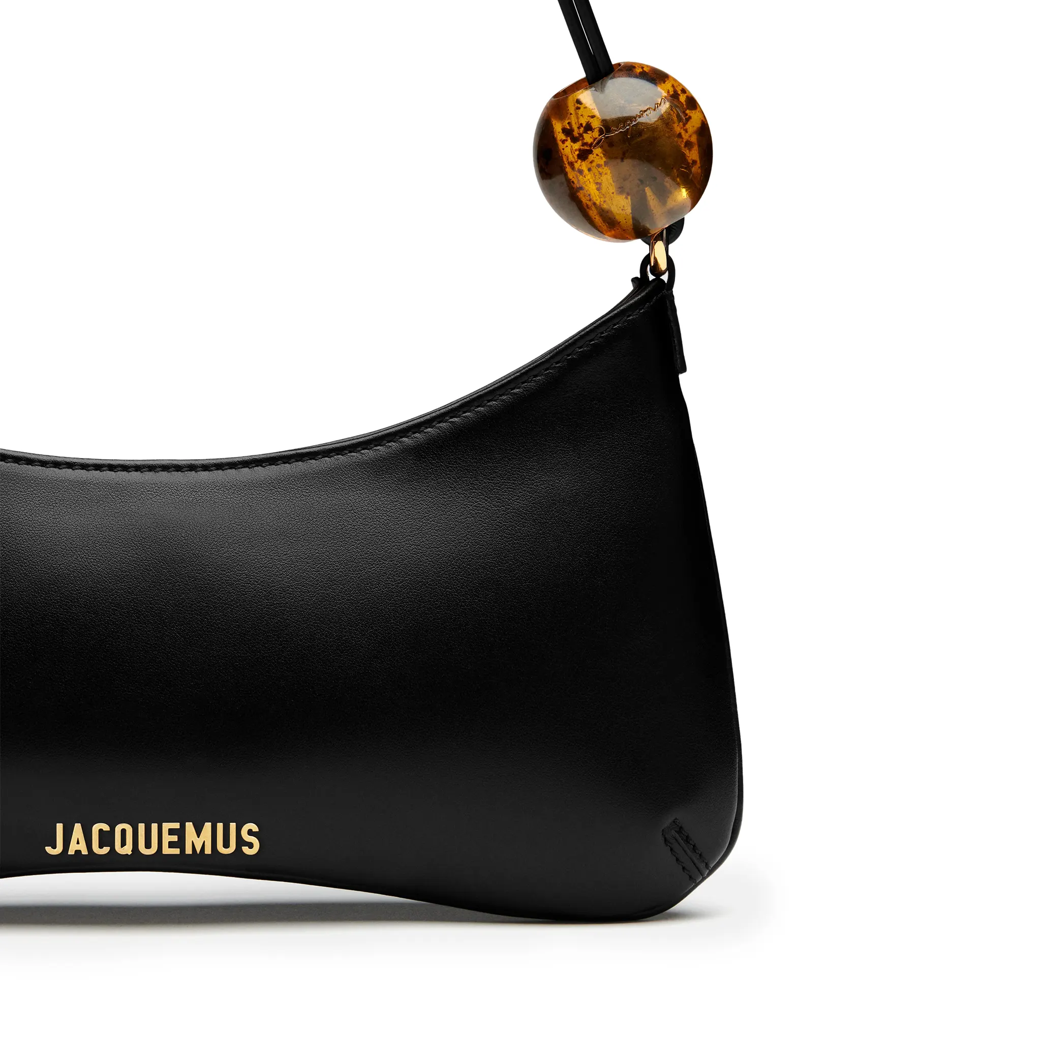 Jacquemus Le Bisou Perle Black Shoulder Bag