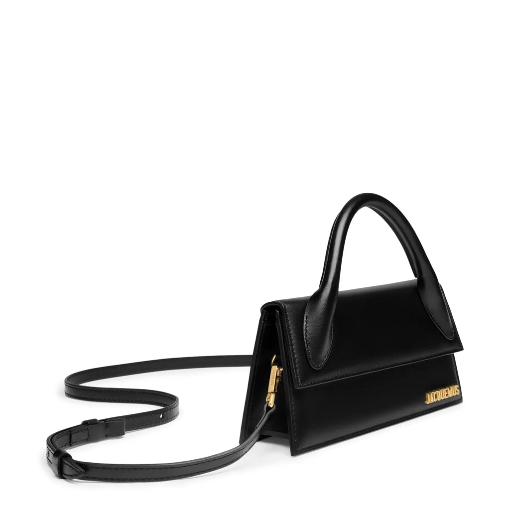 Jacquemus Le Chiquito Long Leather Black Handbag