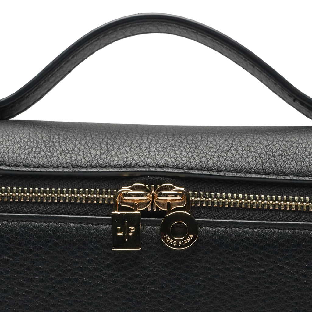 Loro Piana Extra Pocket L19 Black Sun Gold Shoulder Bag