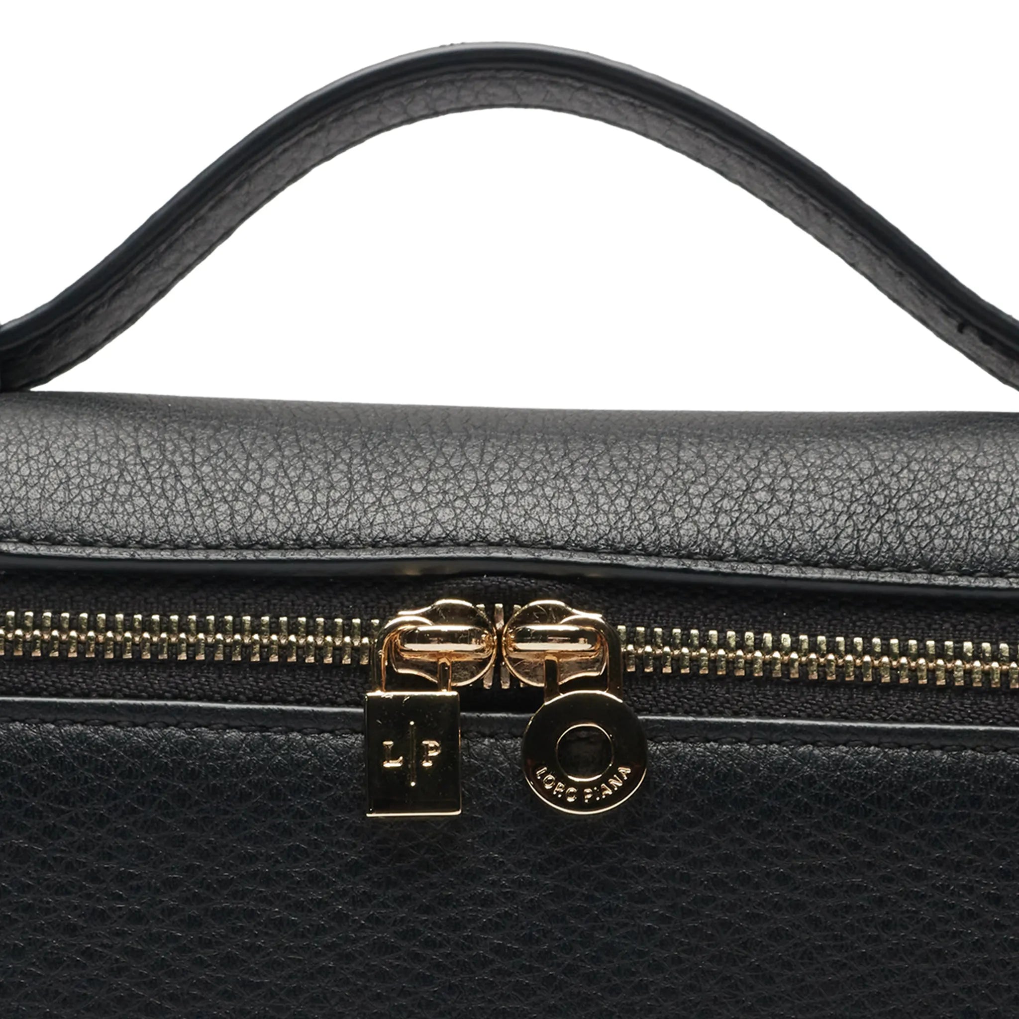 Loro Piana Extra Pocket L19 Black Sun Gold Shoulder Bag