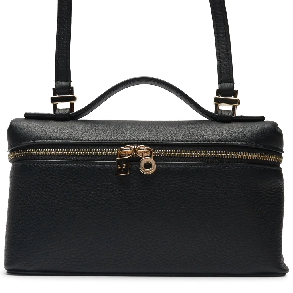 Loro Piana Extra Pocket L19 Black Sun Gold Shoulder Bag