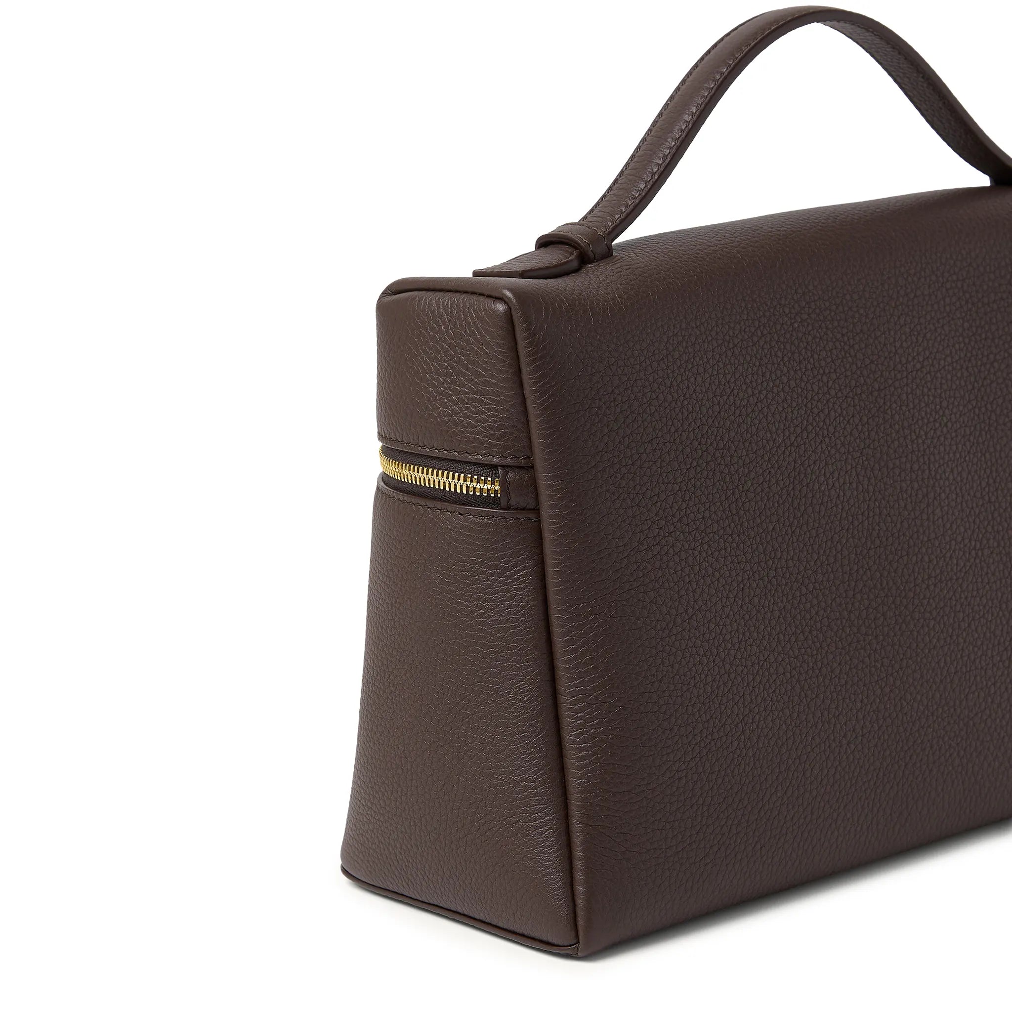 Loro Piana Extra Pocket L19 Dark Chocolate Sun Gold Shoulder Bag