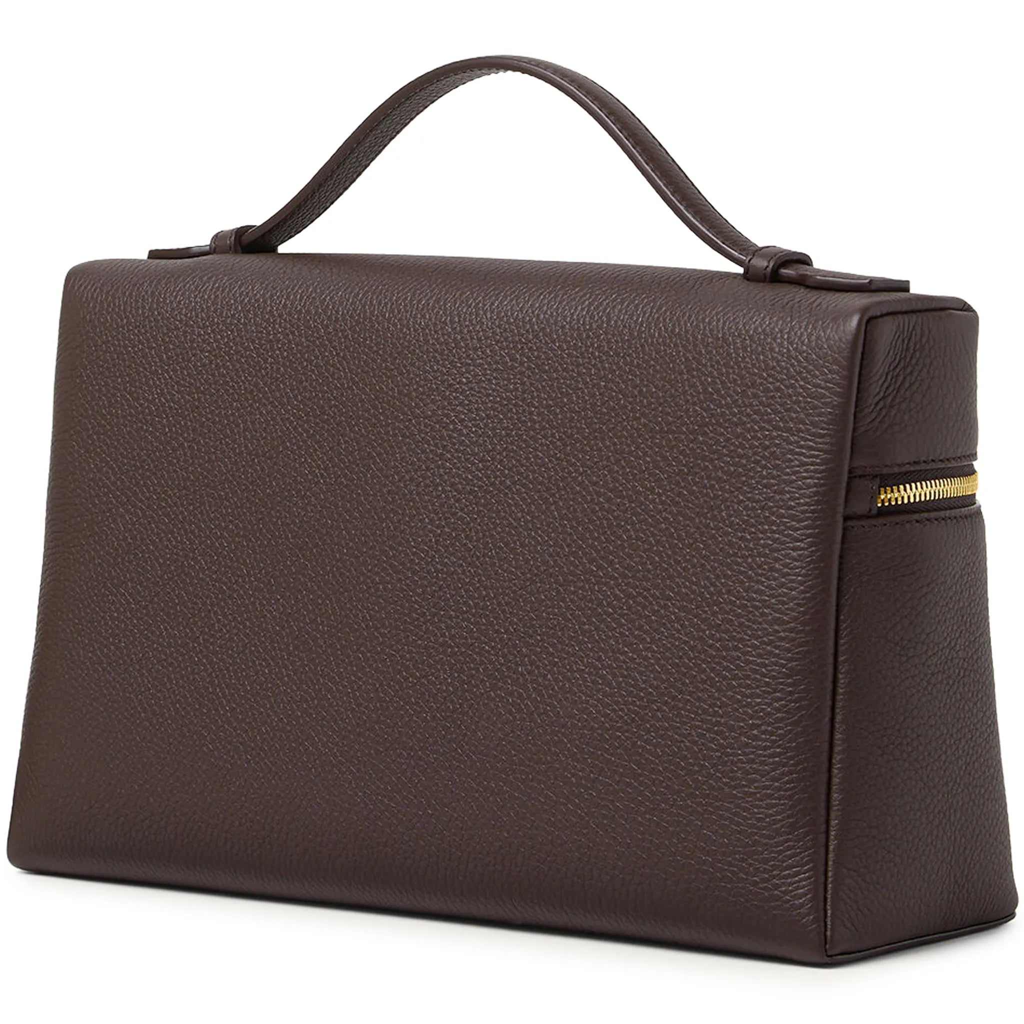 Loro Piana Extra Pocket L19 Dark Chocolate Sun Gold Shoulder Bag
