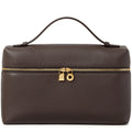 Loro Piana Extra Pocket L19 Dark Chocolate Sun Gold Shoulder Bag