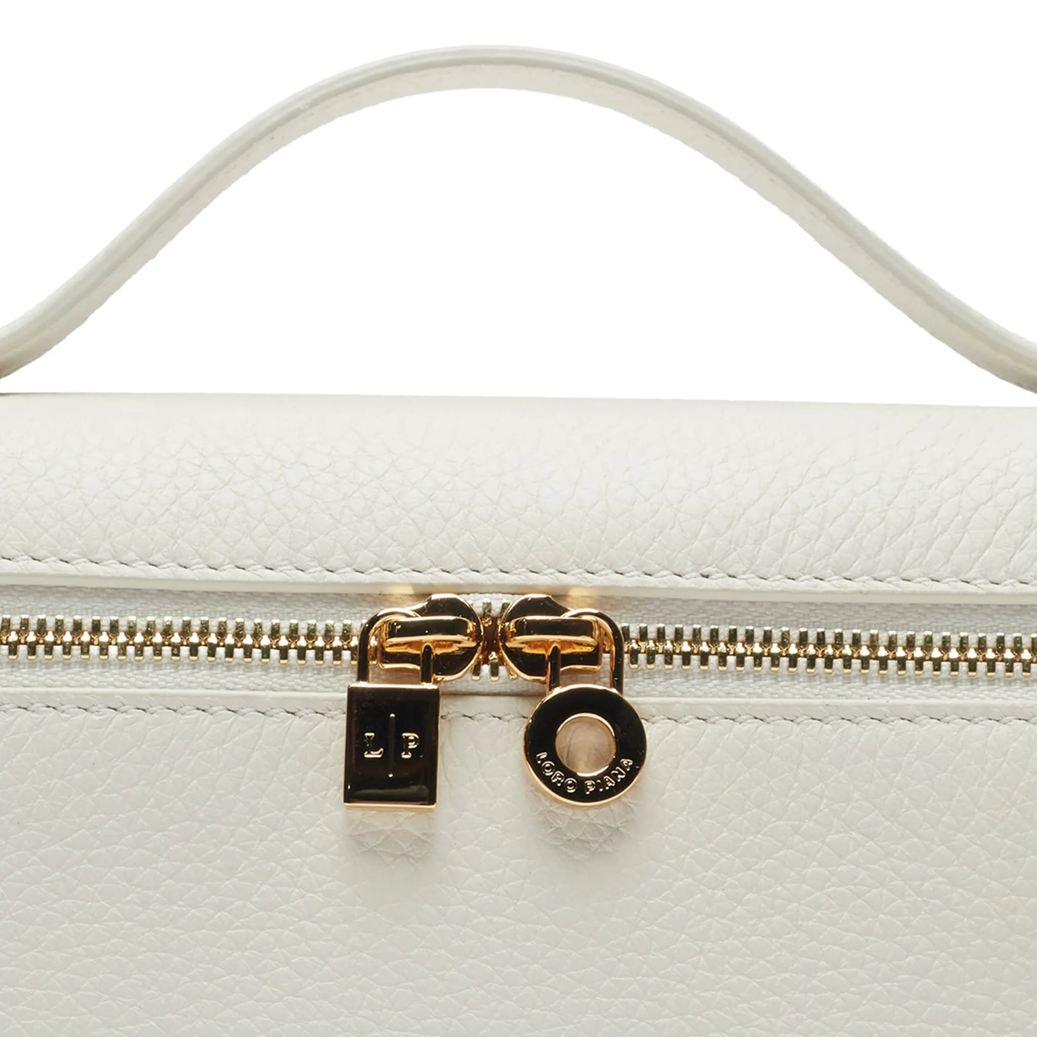 Loro Piana Extra Pocket L19 Whisper White Sun Gold Shoulder Bag