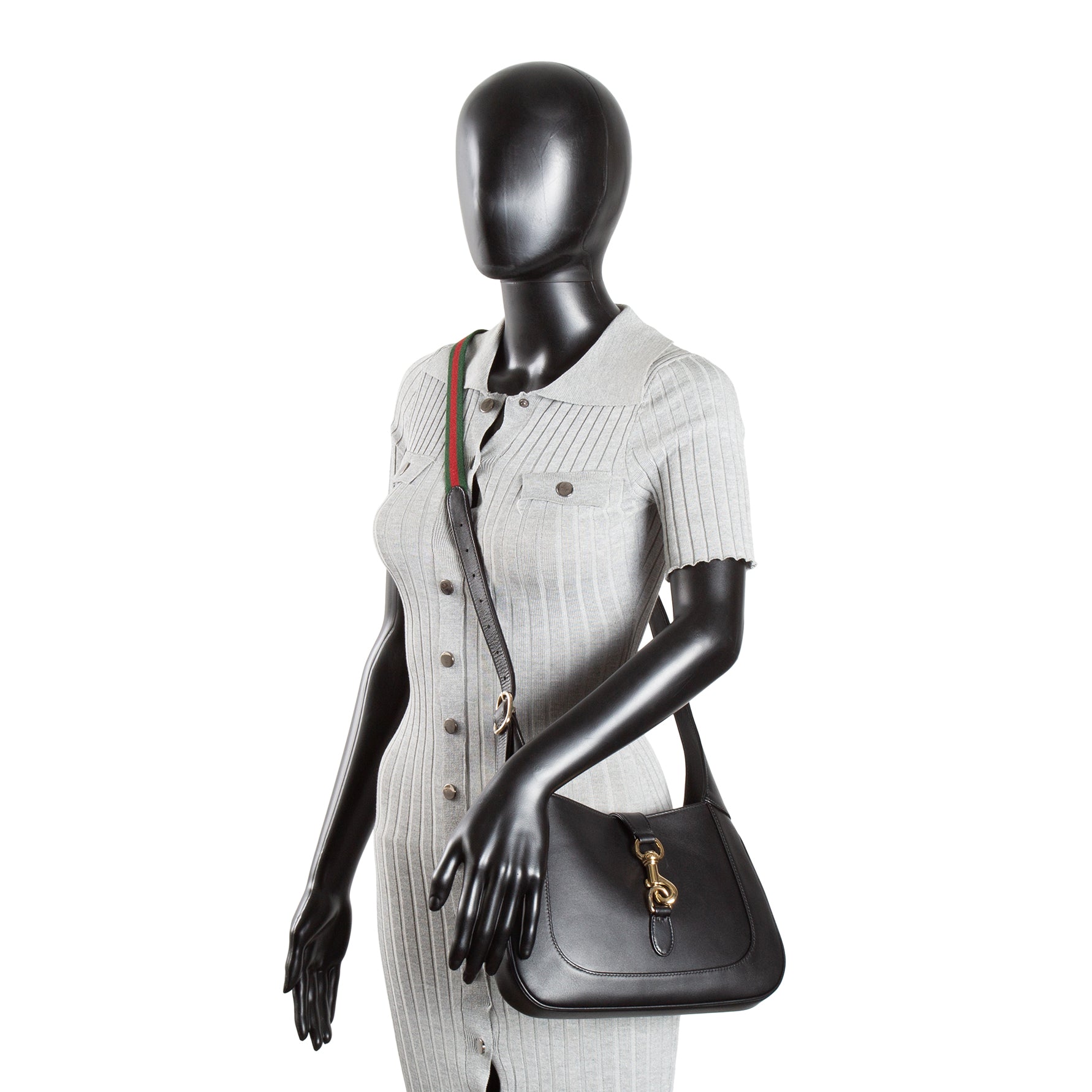 GUCCI Leather Jackie 1961 Medium - Black