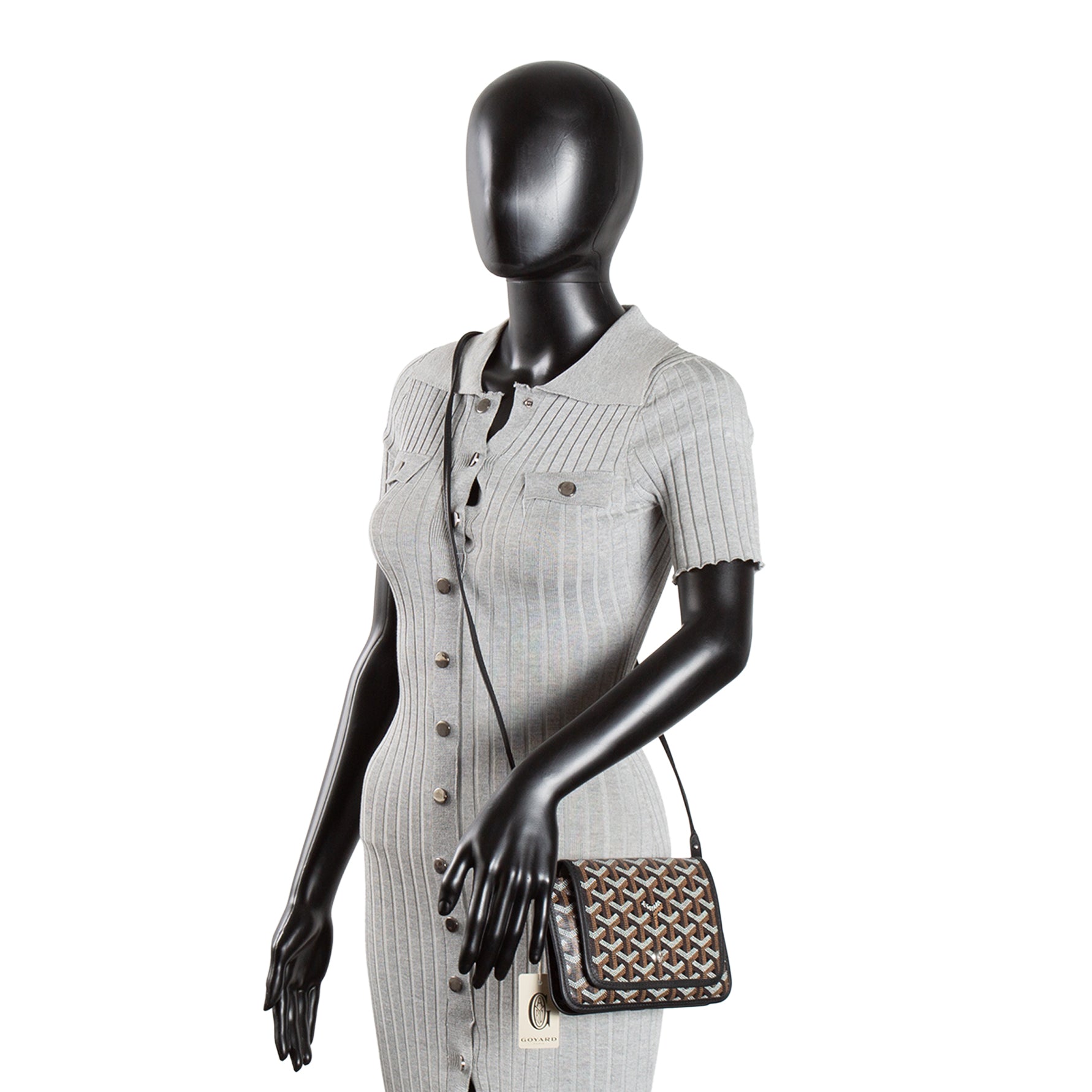 GOYARD Goyardine Plumet Crossbody - Black