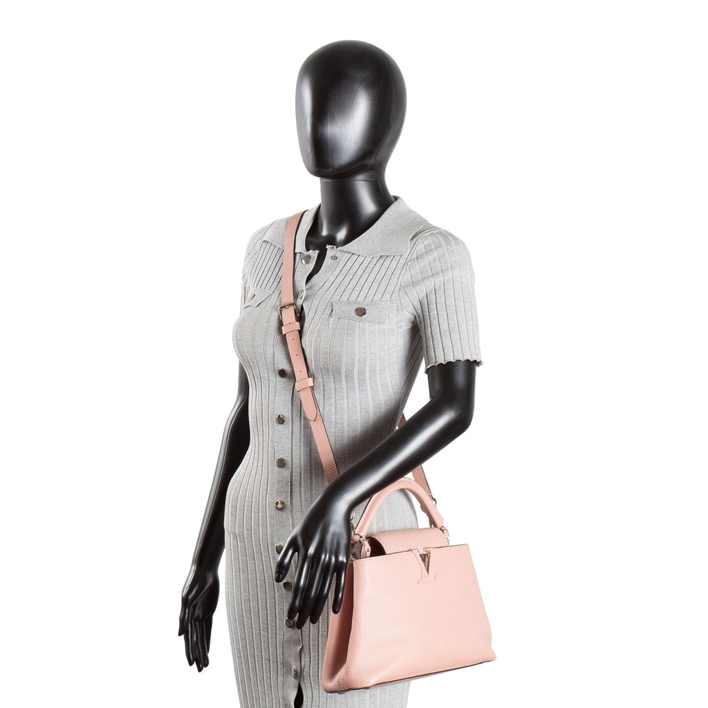 LOUIS VUITTON Taurillon Capucines BB - Blush/Mauve