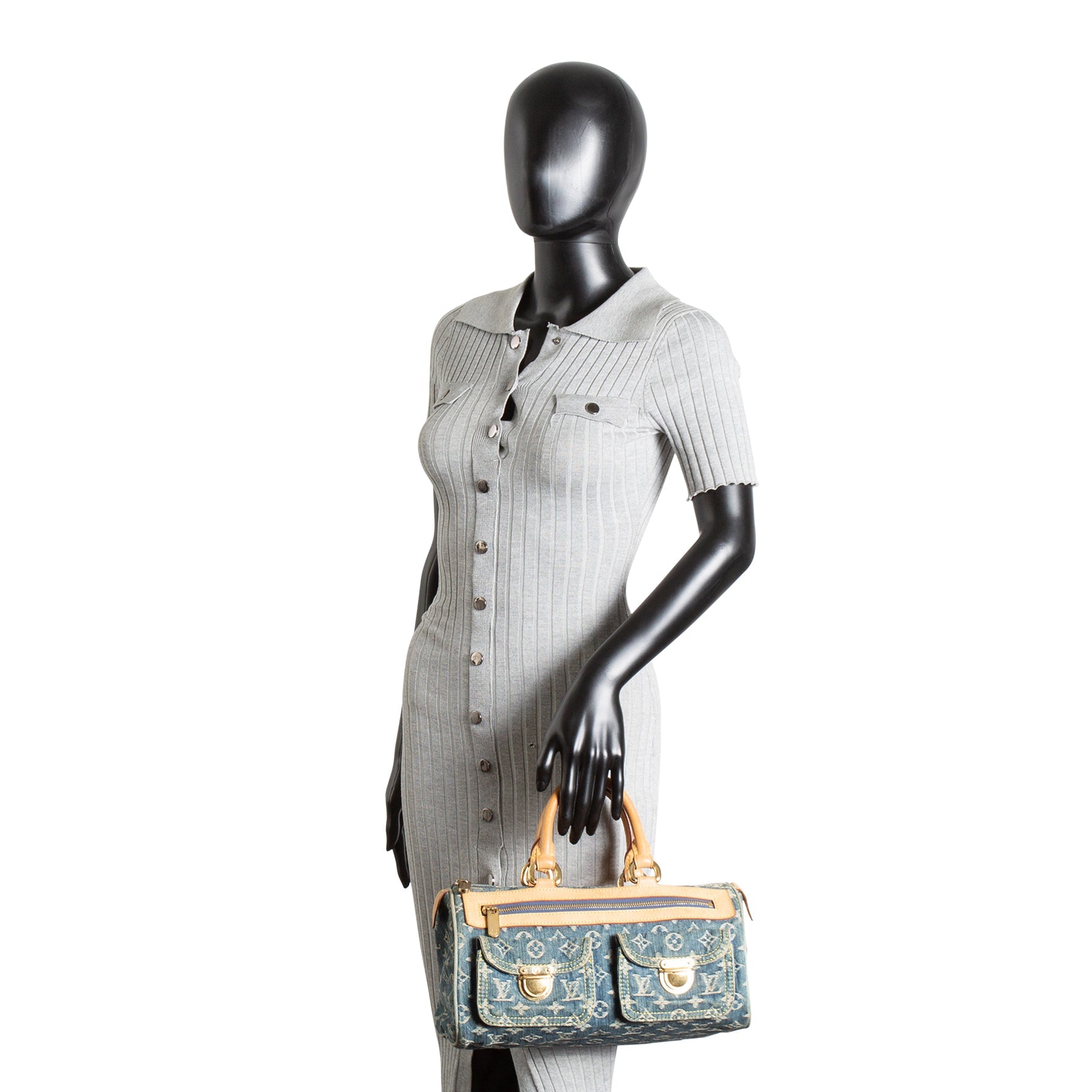 LOUIS VUITTON Vintage Monogram Denim Neo Speedy - Blue