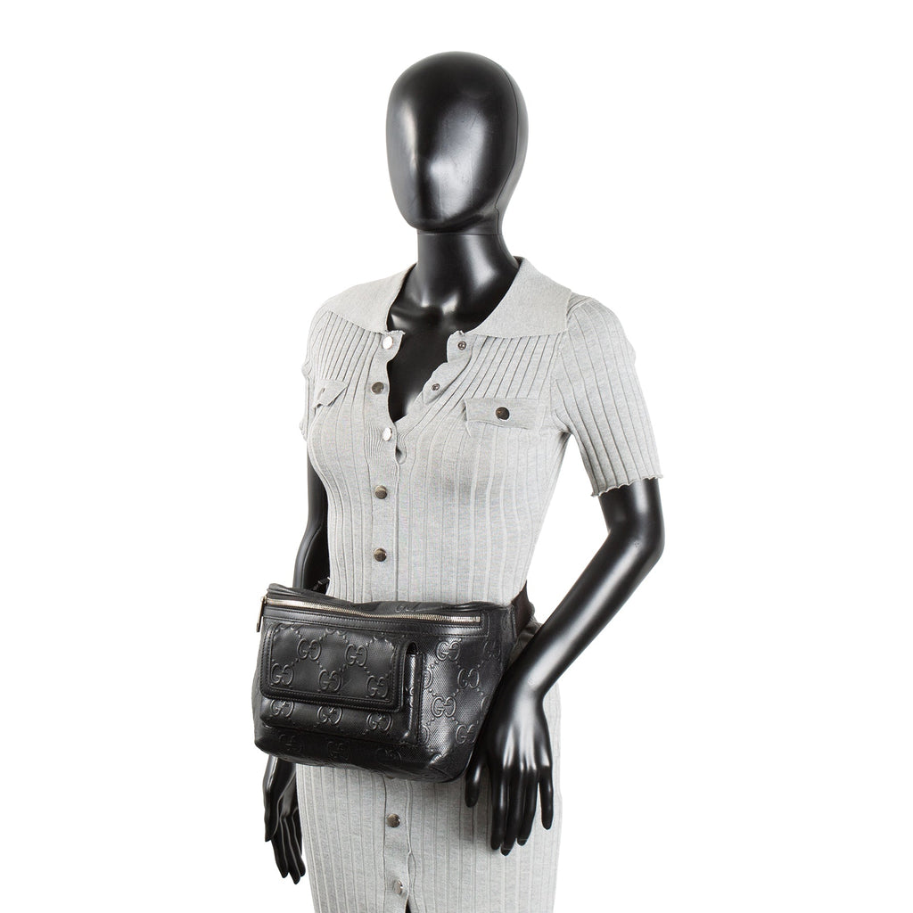 GUCCI Jumbo GG Belt Bag - Black