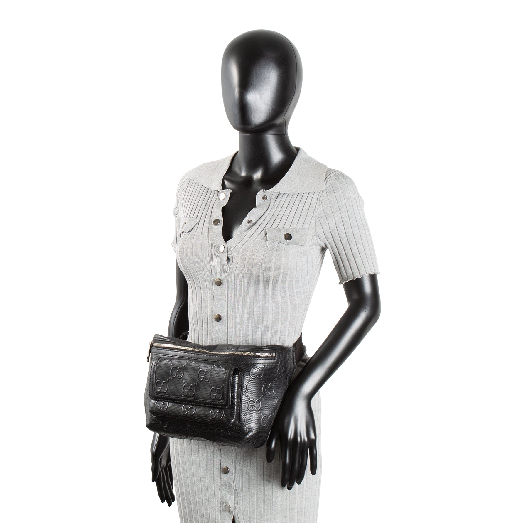 GUCCI Jumbo GG Belt Bag - Black