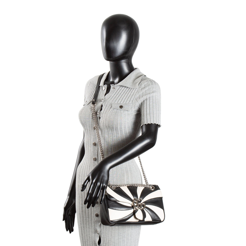 GUCCI Optical Quilted Marmont Shoulder Bag