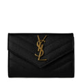 Saint Laurent Cassandre Matelasse Lambskin Small Envelope Wallet