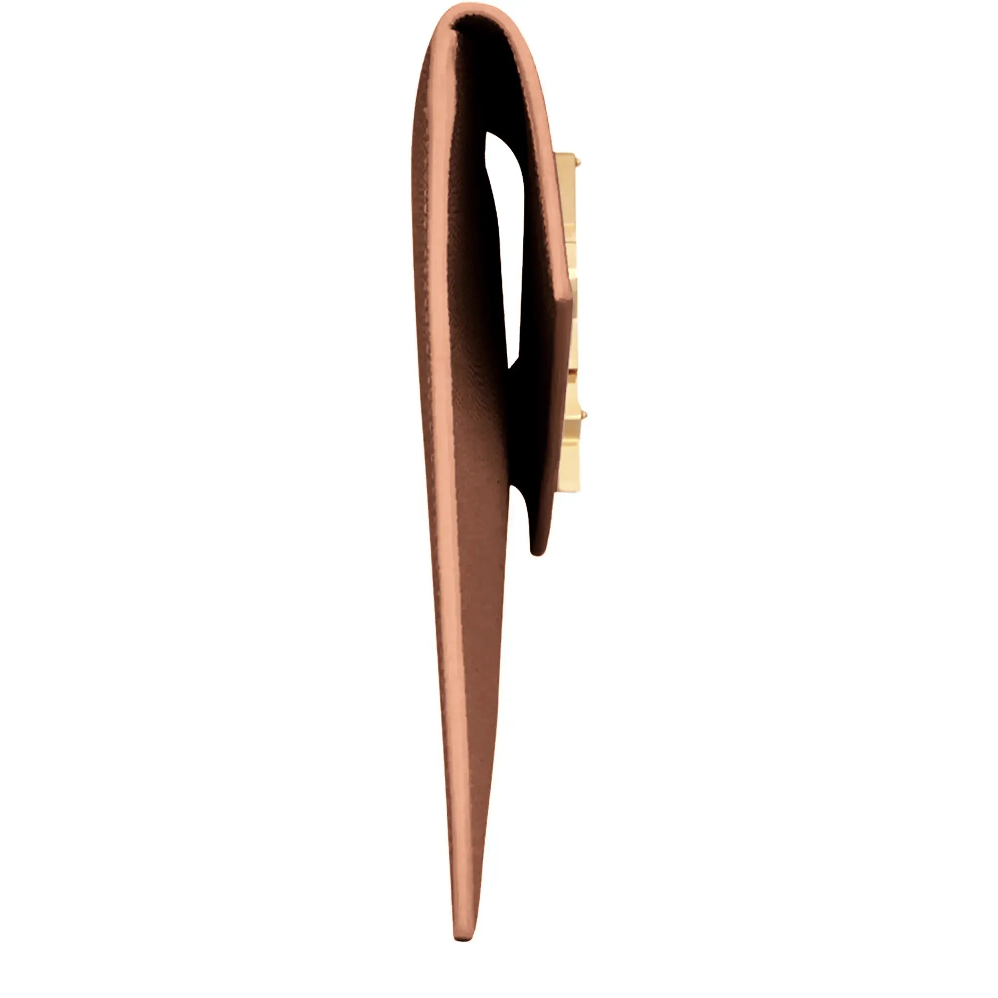 Saint Laurent Uptown Grain De Poudre Leather Camel Pouch