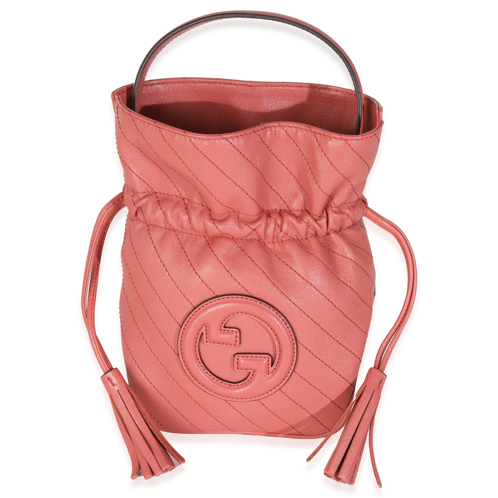 Pink Calfskin Blondie Bucket Bag